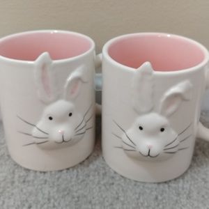 Magenta bunny mugs